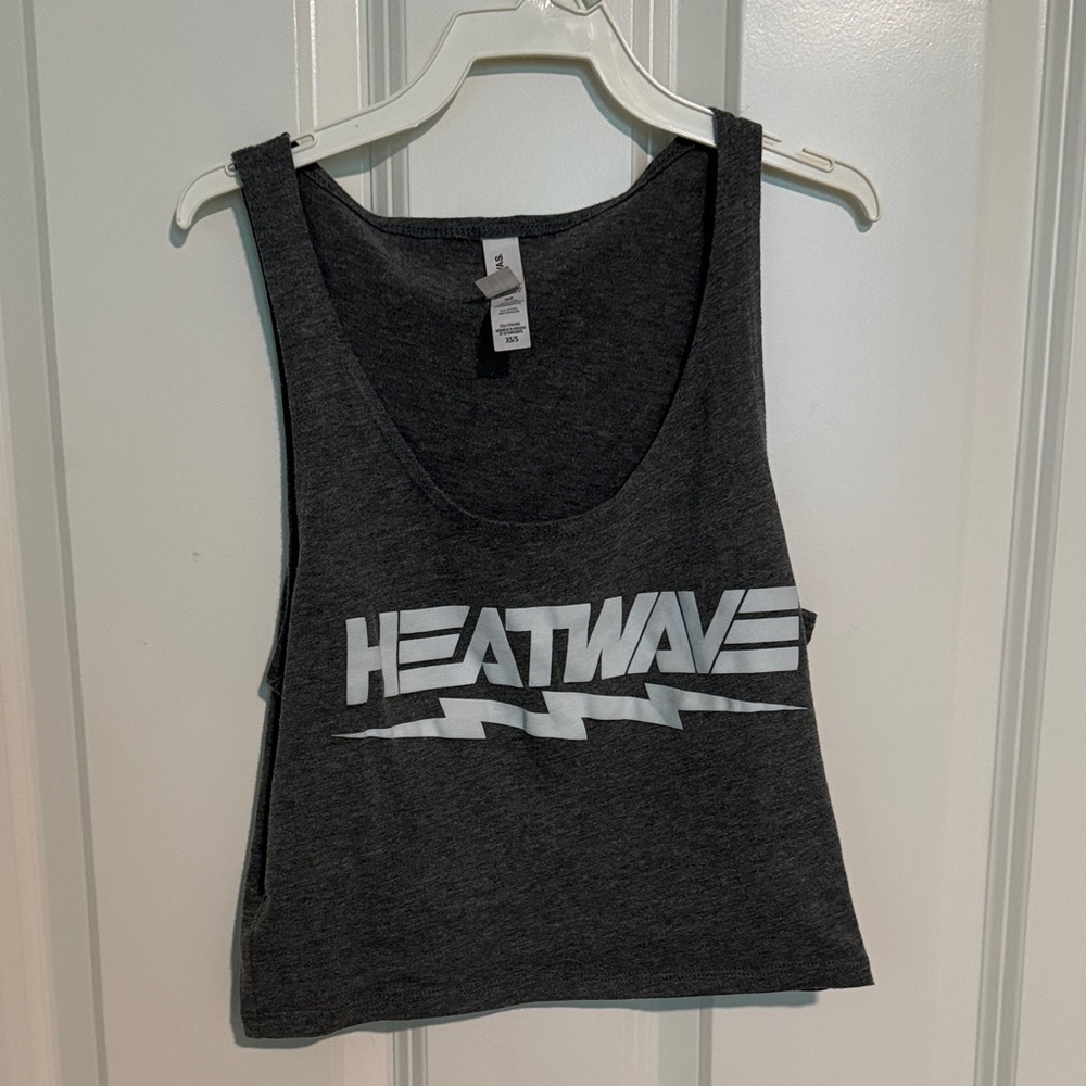 Charcoal Gray 'HEATWAVE' Graphic Tank